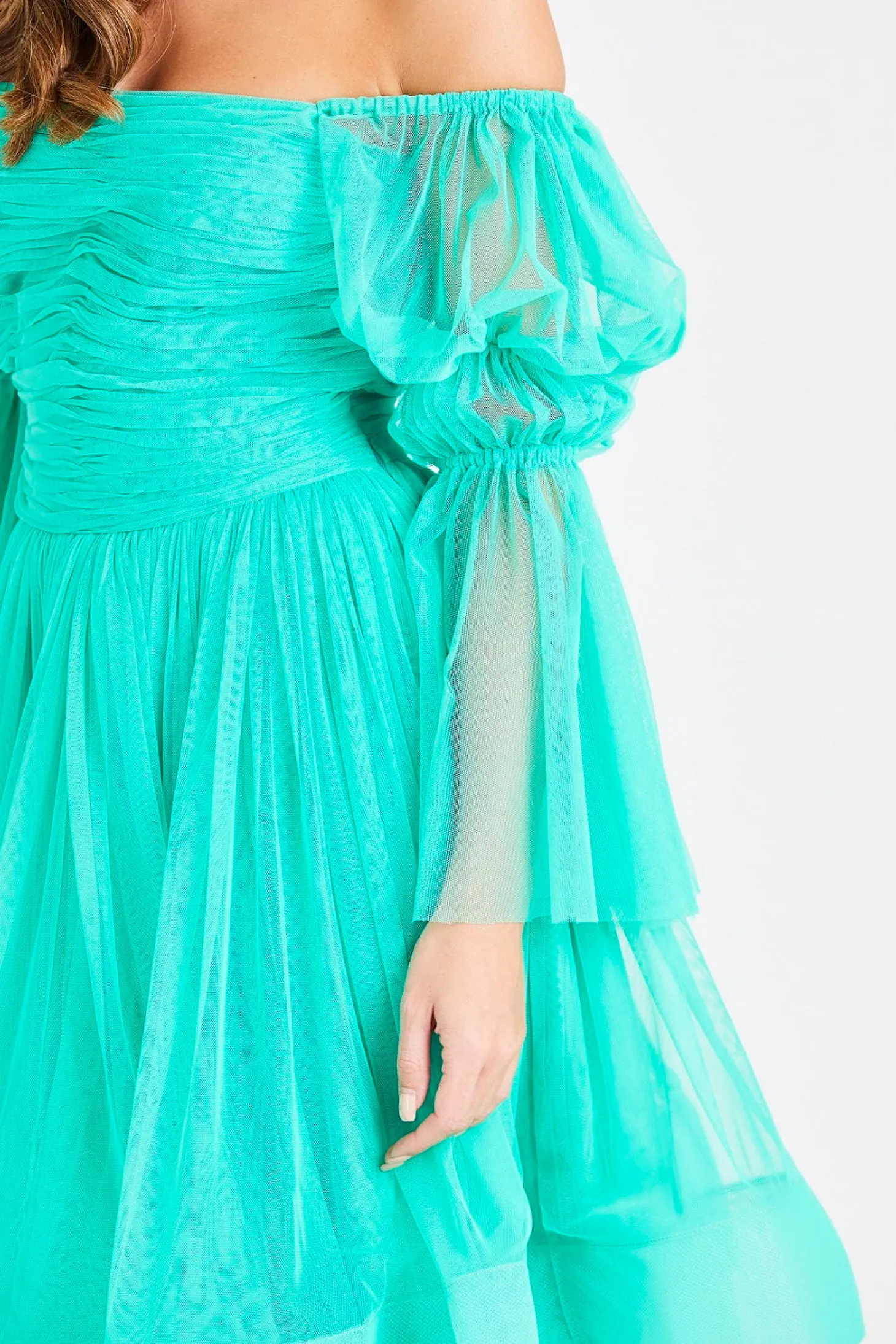 Amora Green Tulle Dress