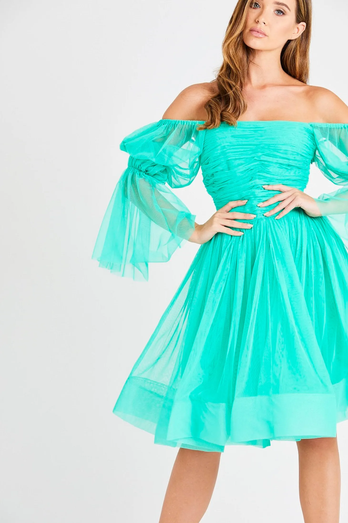 Amora Green Tulle Dress