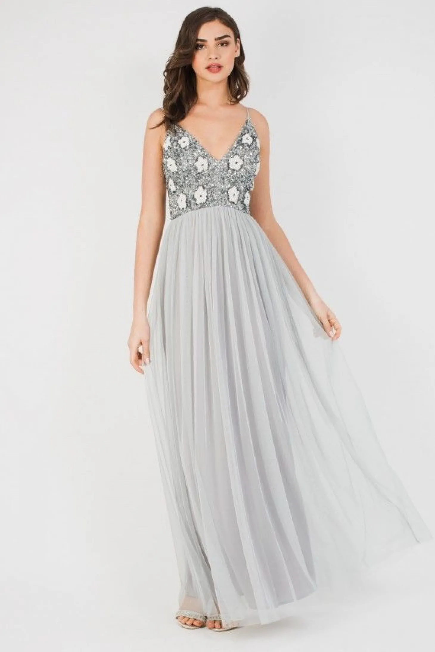 Avon Bridesmaid Maxi In Grey