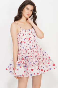 Bethan Mini In Glitter Rainbow Heart