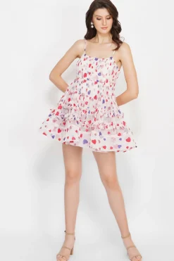 Bethan Mini In Glitter Rainbow Heart