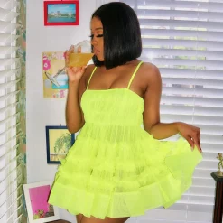 Bethan Mini In Neon Lime