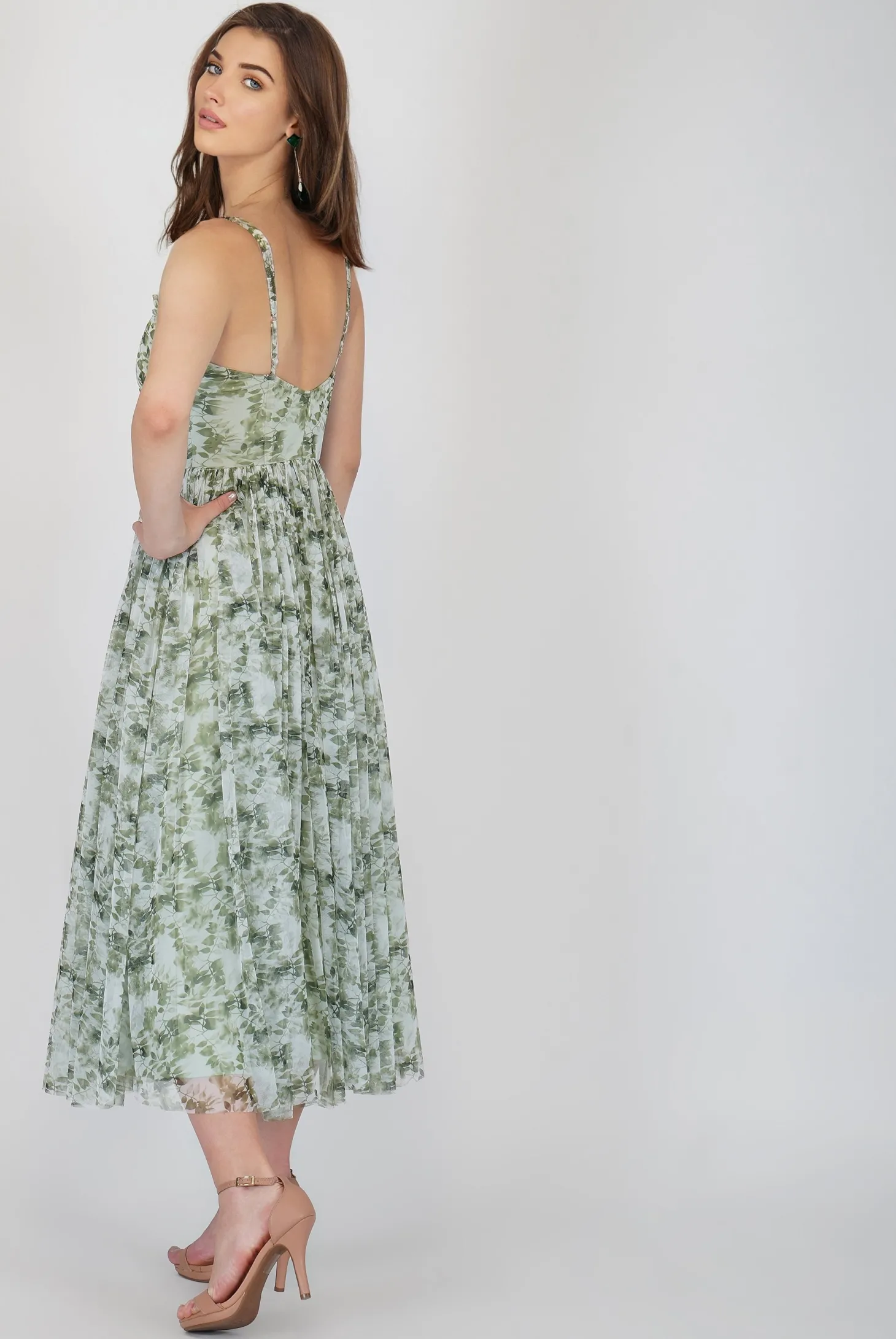 Dane Green Corset Midi Dress