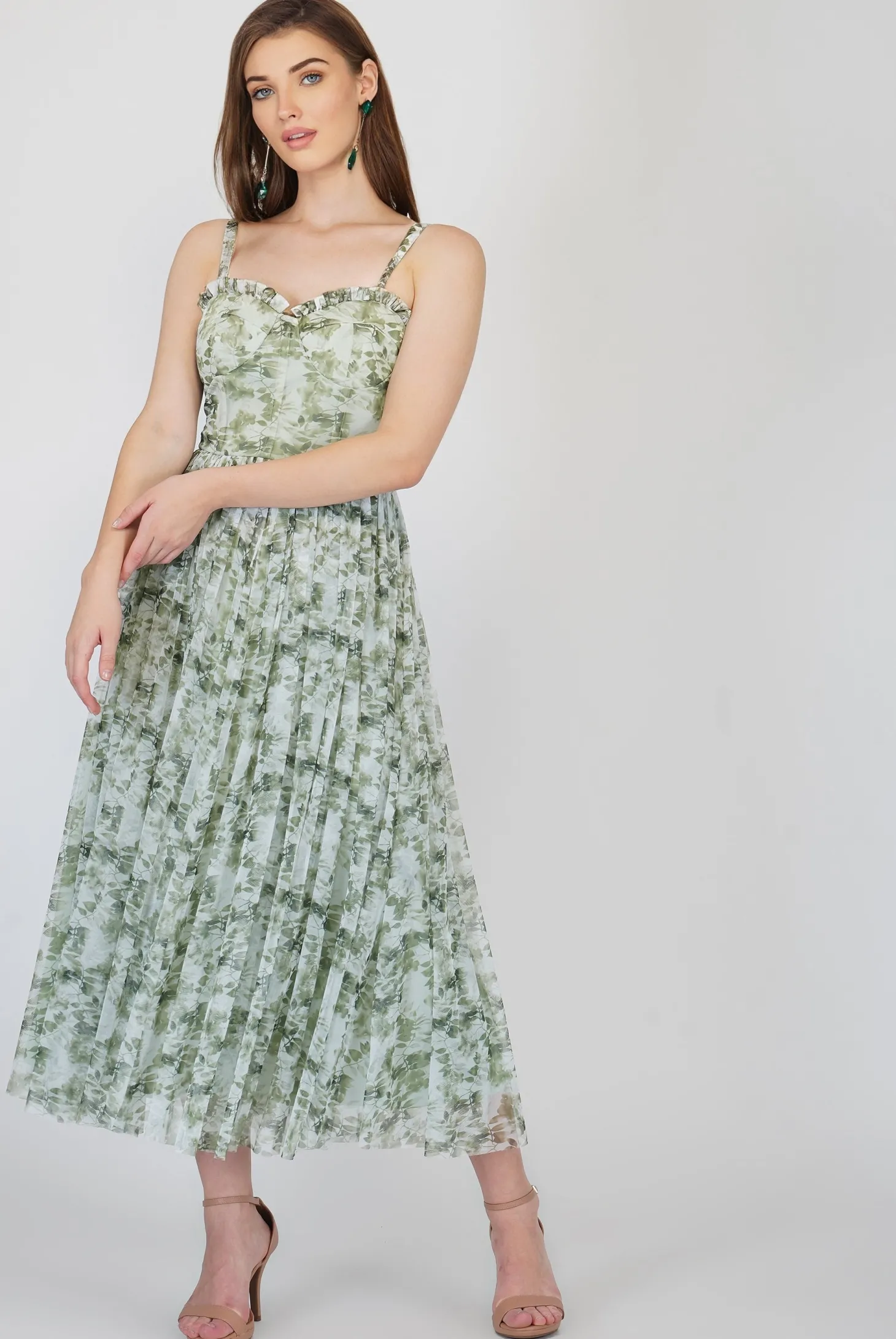 Dane Green Corset Midi Dress