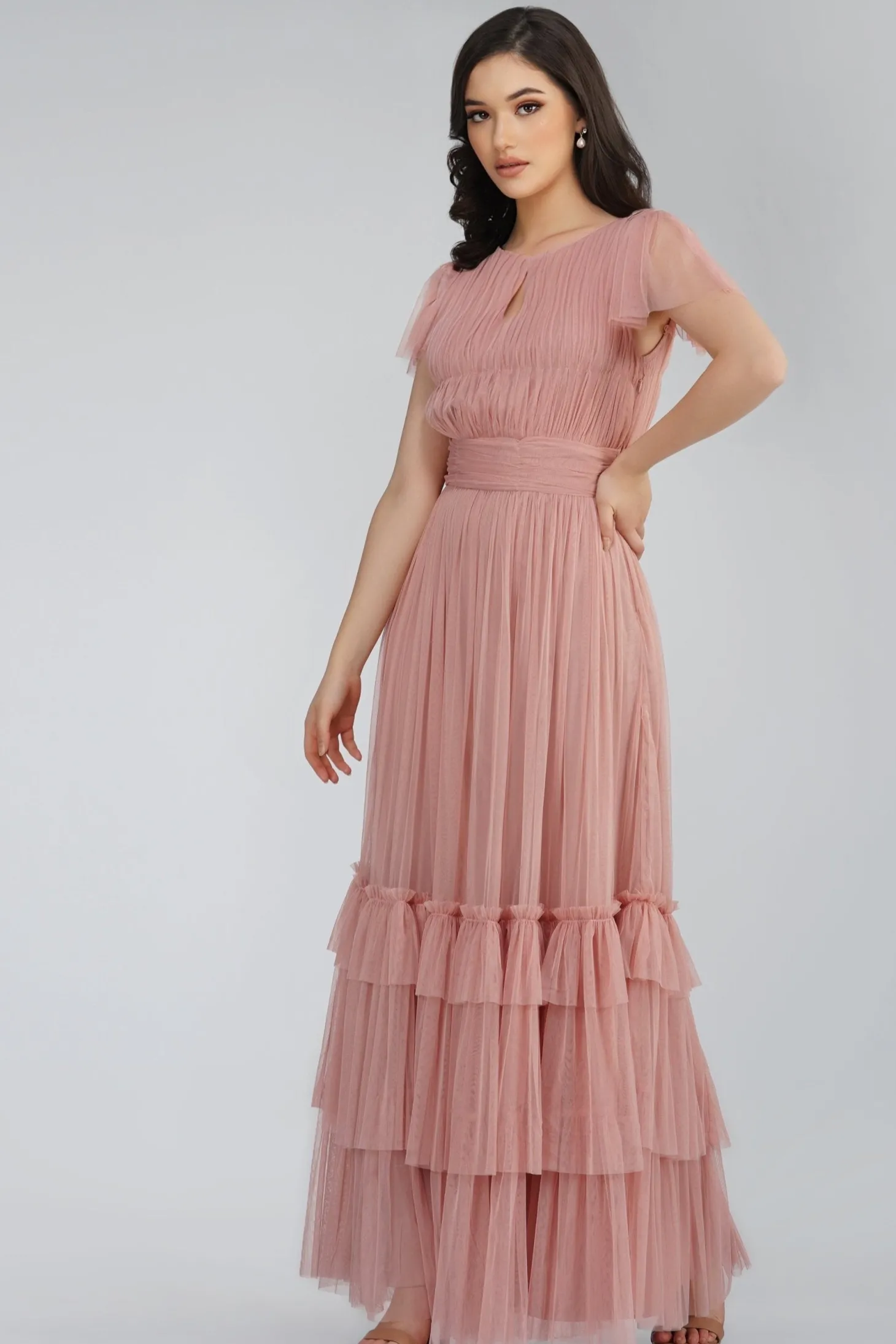 Diva Mink Tulle Bridesmaid Dress