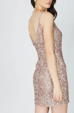 Greyson Mink Sequin Mini Dress