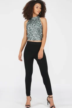 Gui Beaded Top In Teal