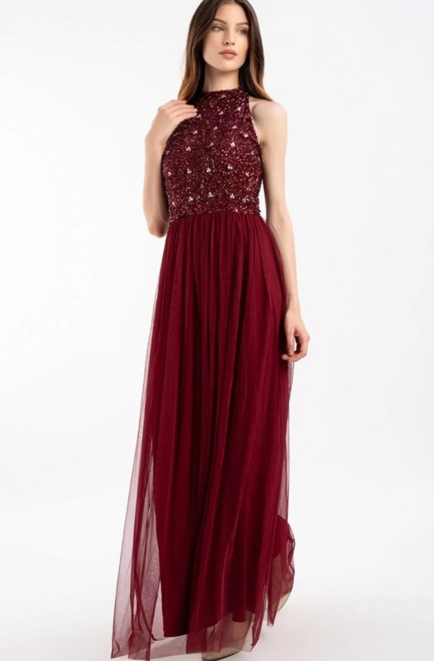 Gui Burgundy Bridesmaid Dress