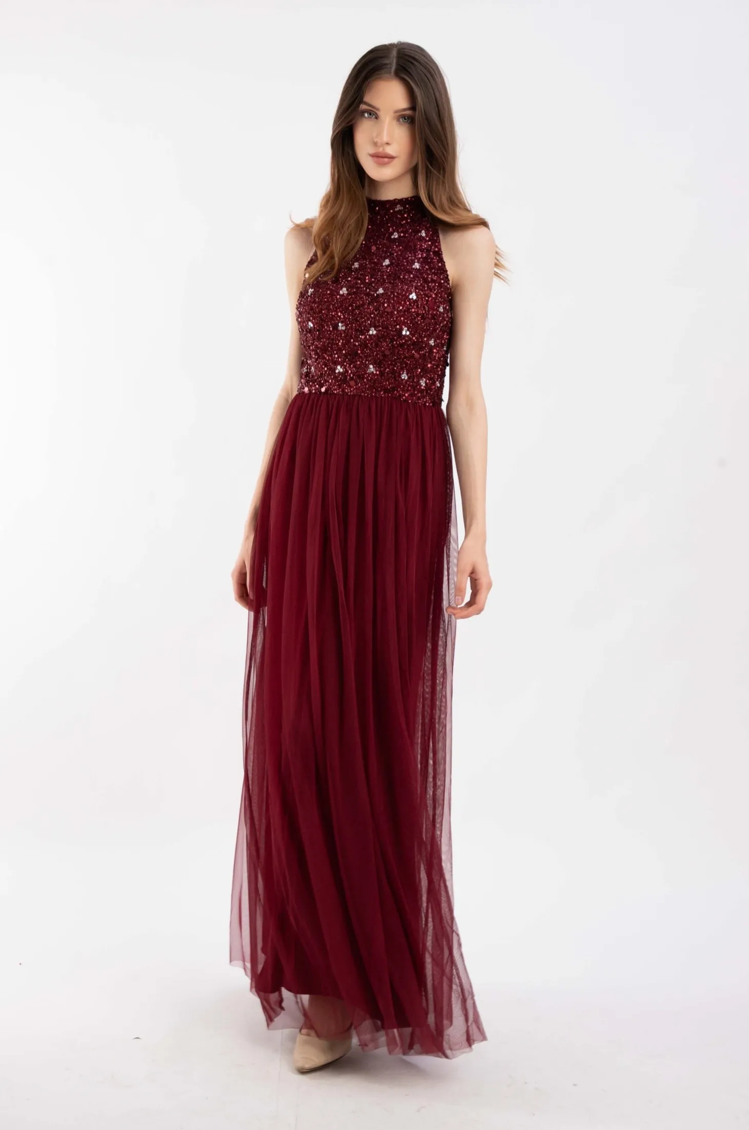 Gui Burgundy Bridesmaid Dress