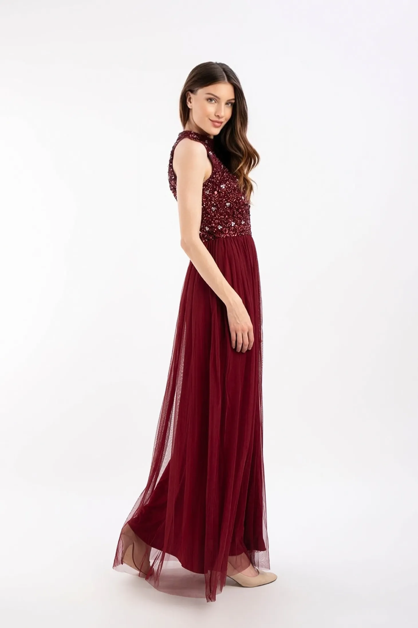 Gui Burgundy Bridesmaid Dress