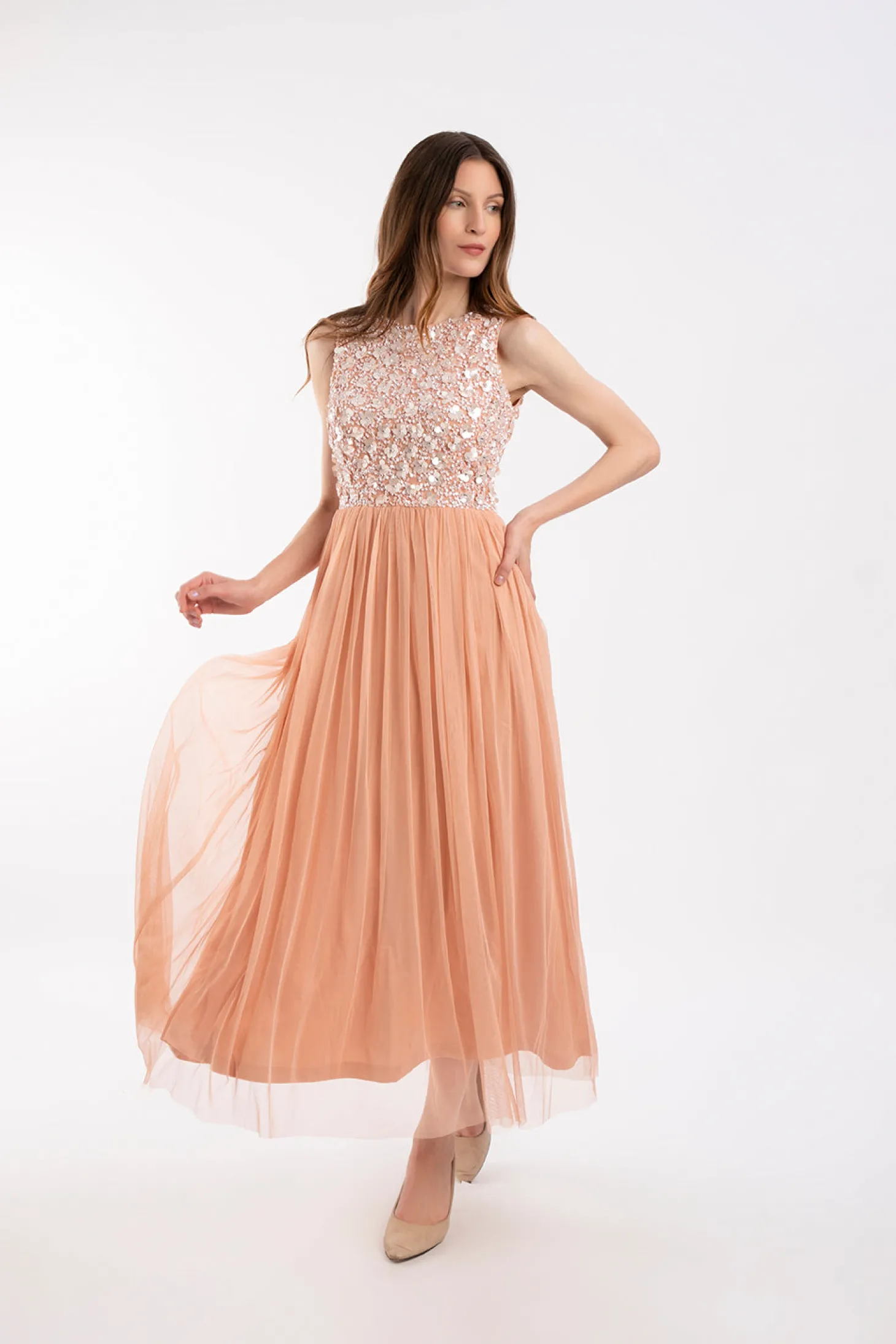 Hazel Blush Pink Bridesmaid Dress