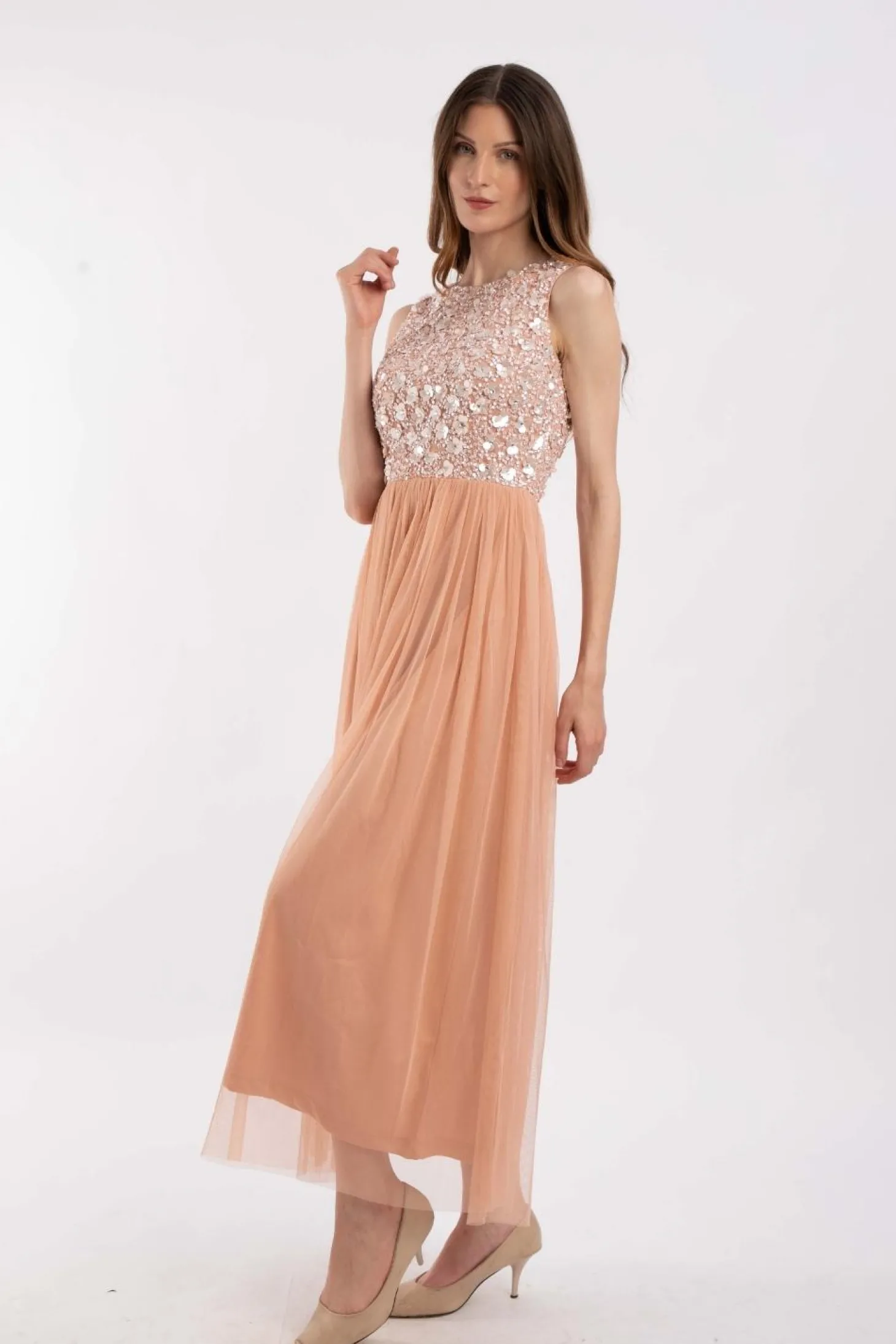 Hazel Blush Pink Bridesmaid Dress