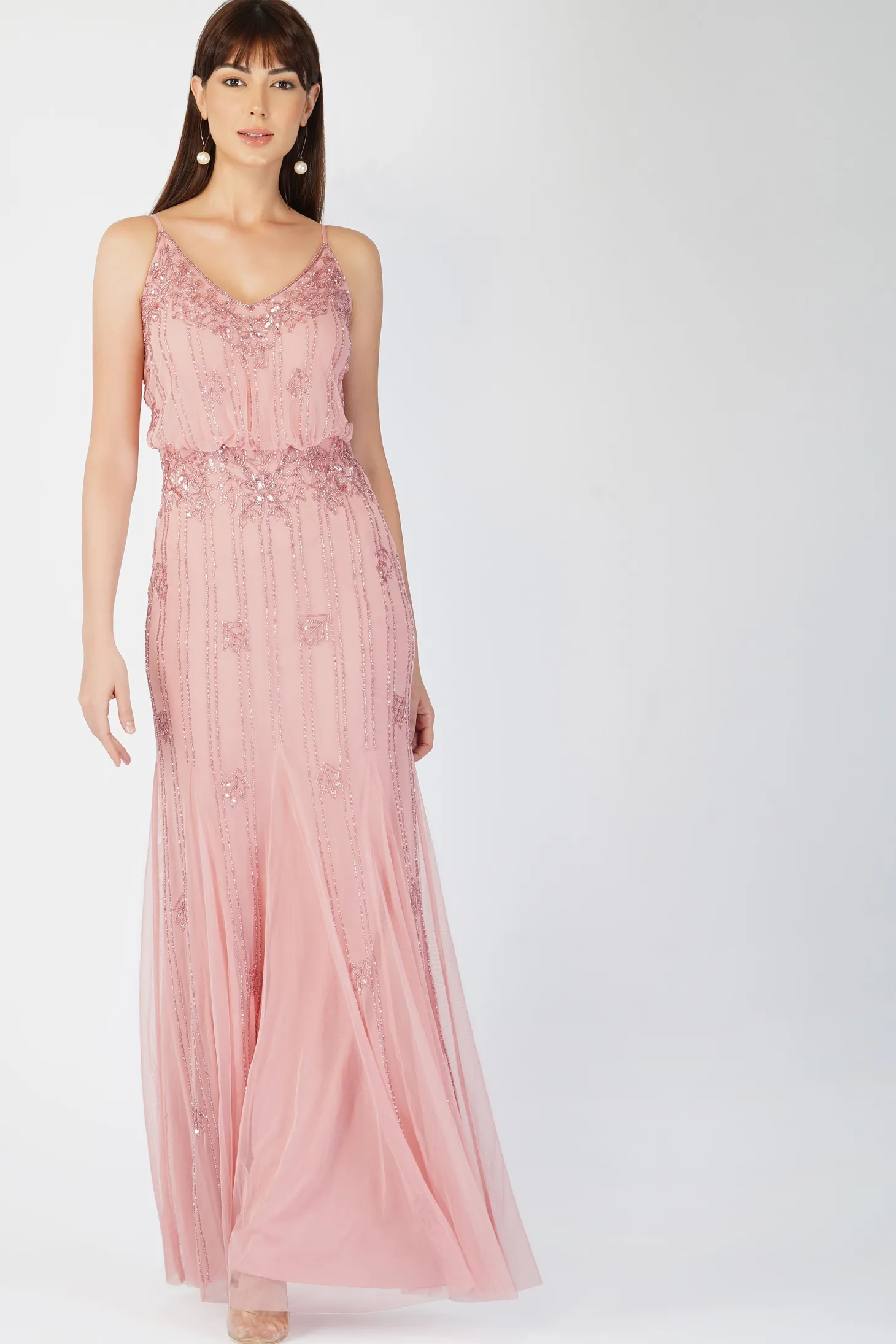 Keeva Dusty Pink Bridesmaid Dress