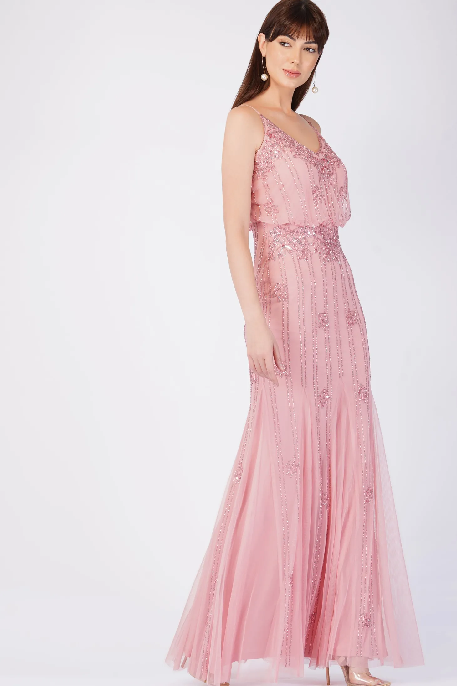 Keeva Dusty Pink Bridesmaid Dress
