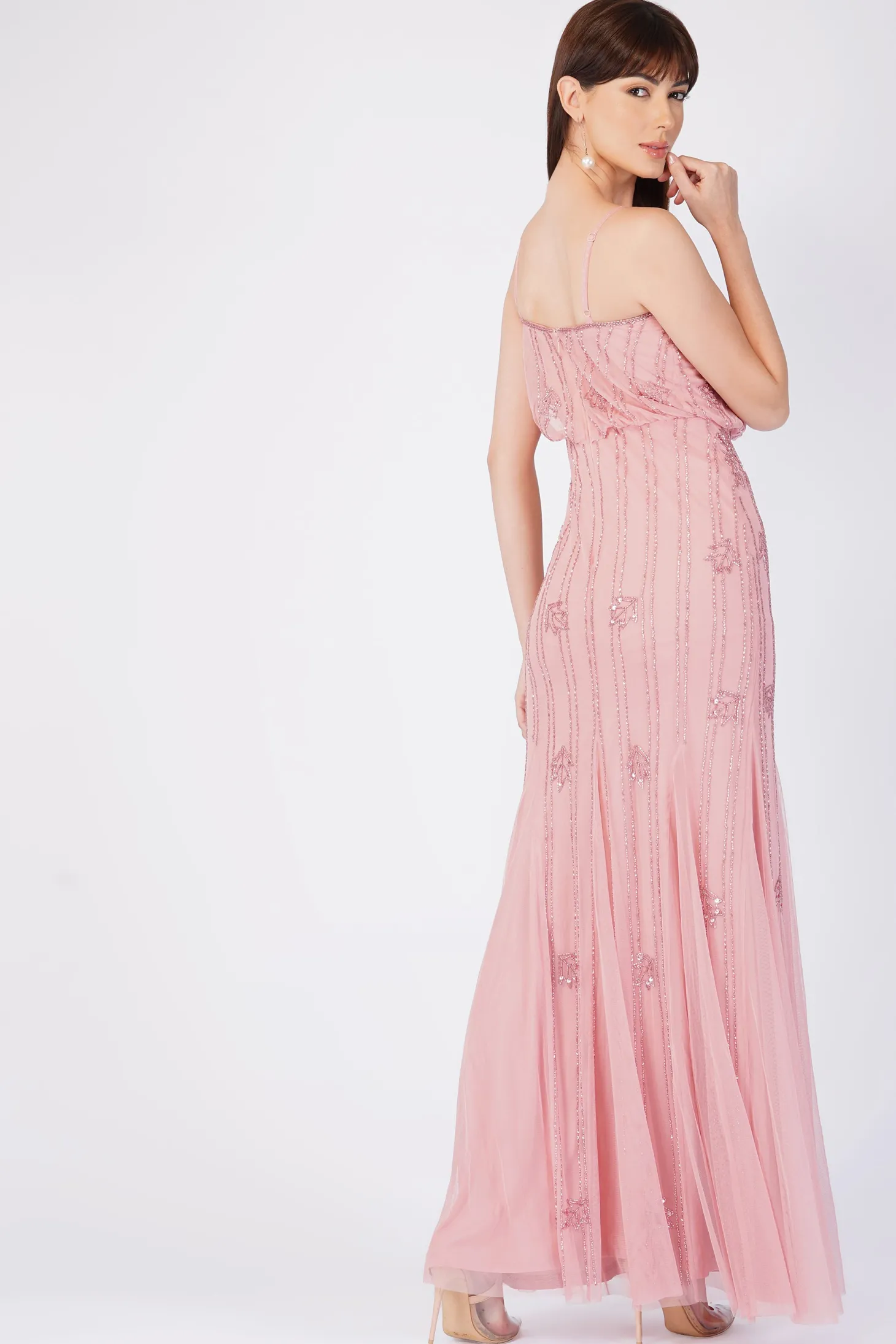 Keeva Dusty Pink Bridesmaid Dress