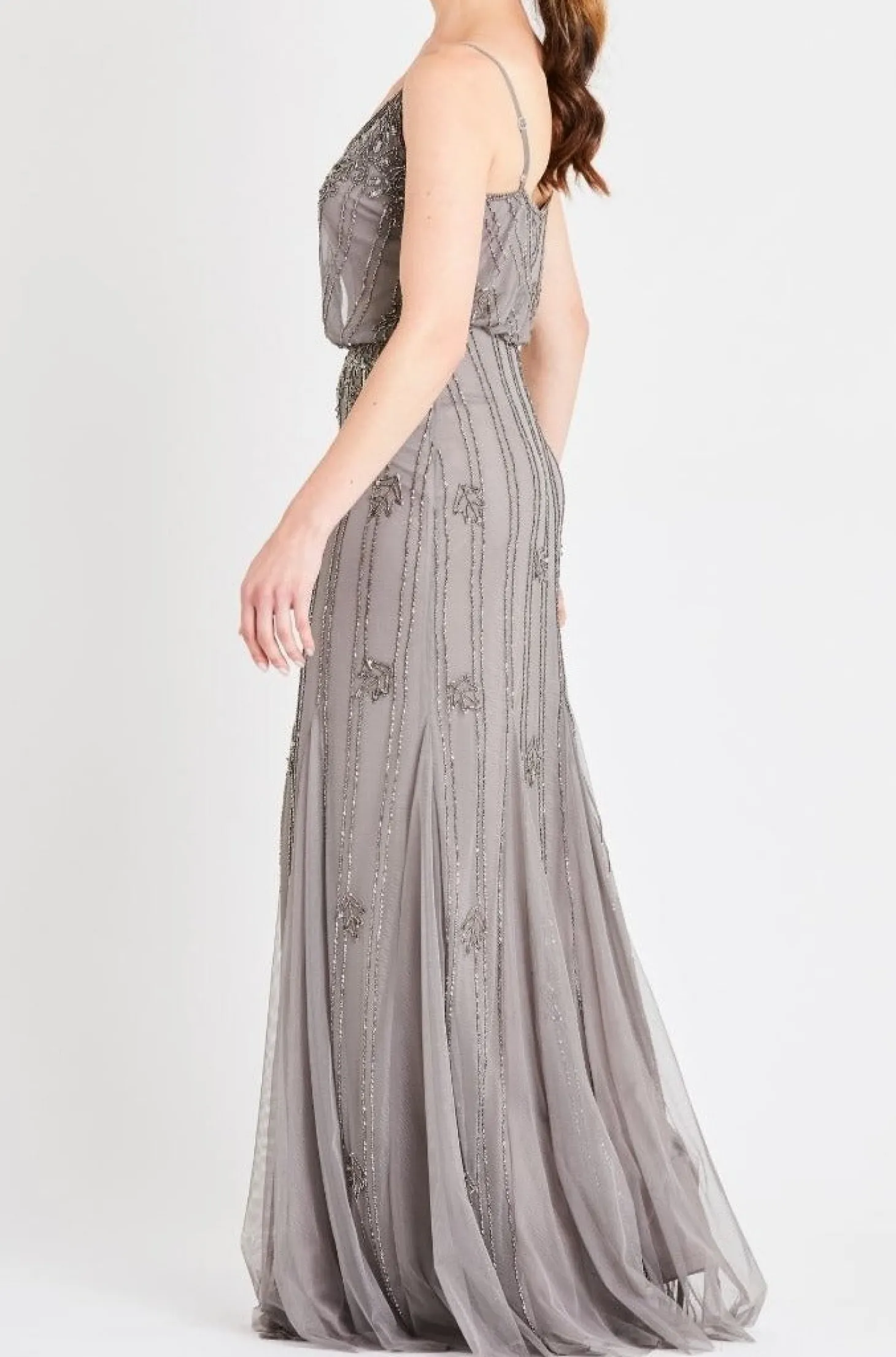 Keeva Grey Bridesmaid Maxi Dress