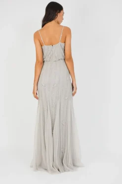 Keeva Light Grey Bridesmaid Dress