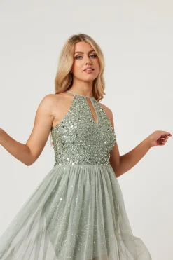 Lulu Sage Bridesmaid Dress