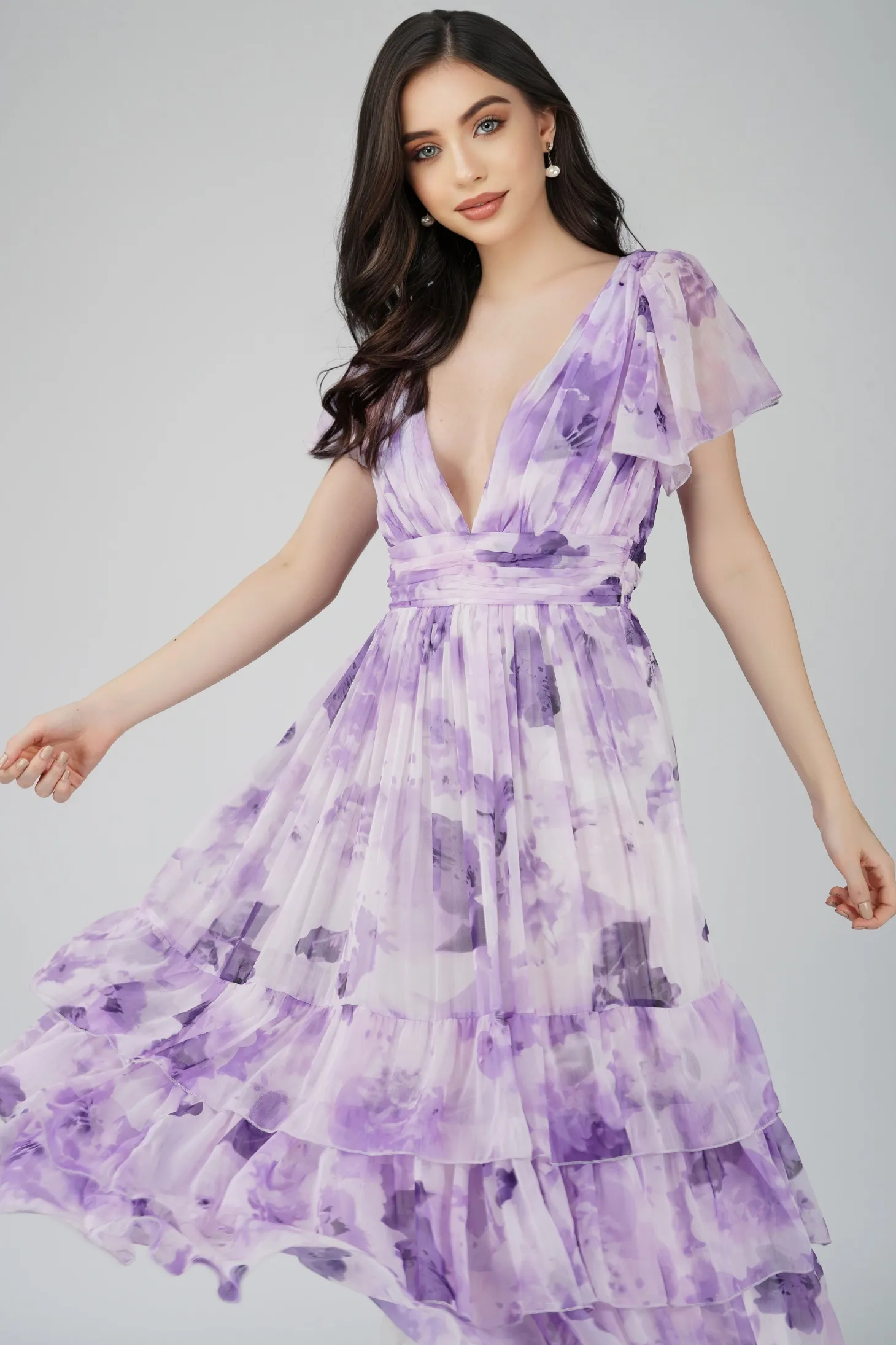 Madison Lavender Chiffon Bridesmaid Dress