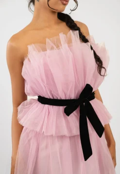 Nash Pink Tulle Mini Dress