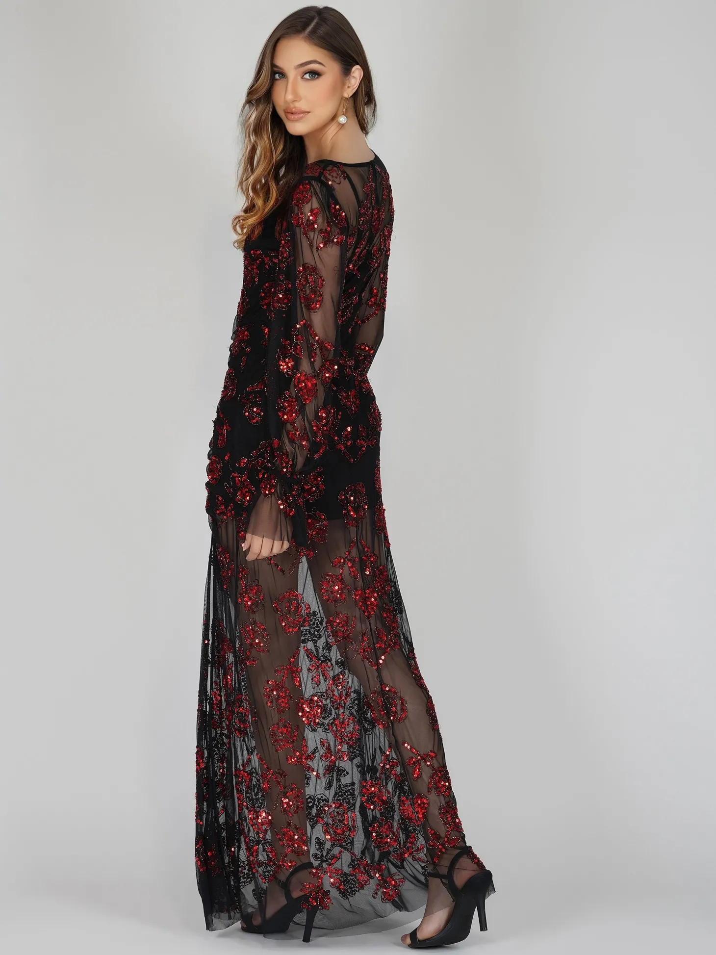 Nerissa Rose Embellished Maxi Dress