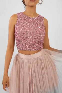 Picasso Pink Sequin Top