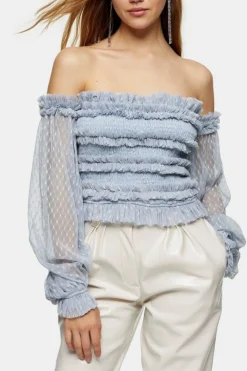 Rolf Top In Blue Polka