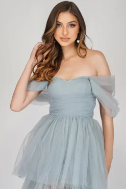 Sydney Dusty Blue Tulle Dress