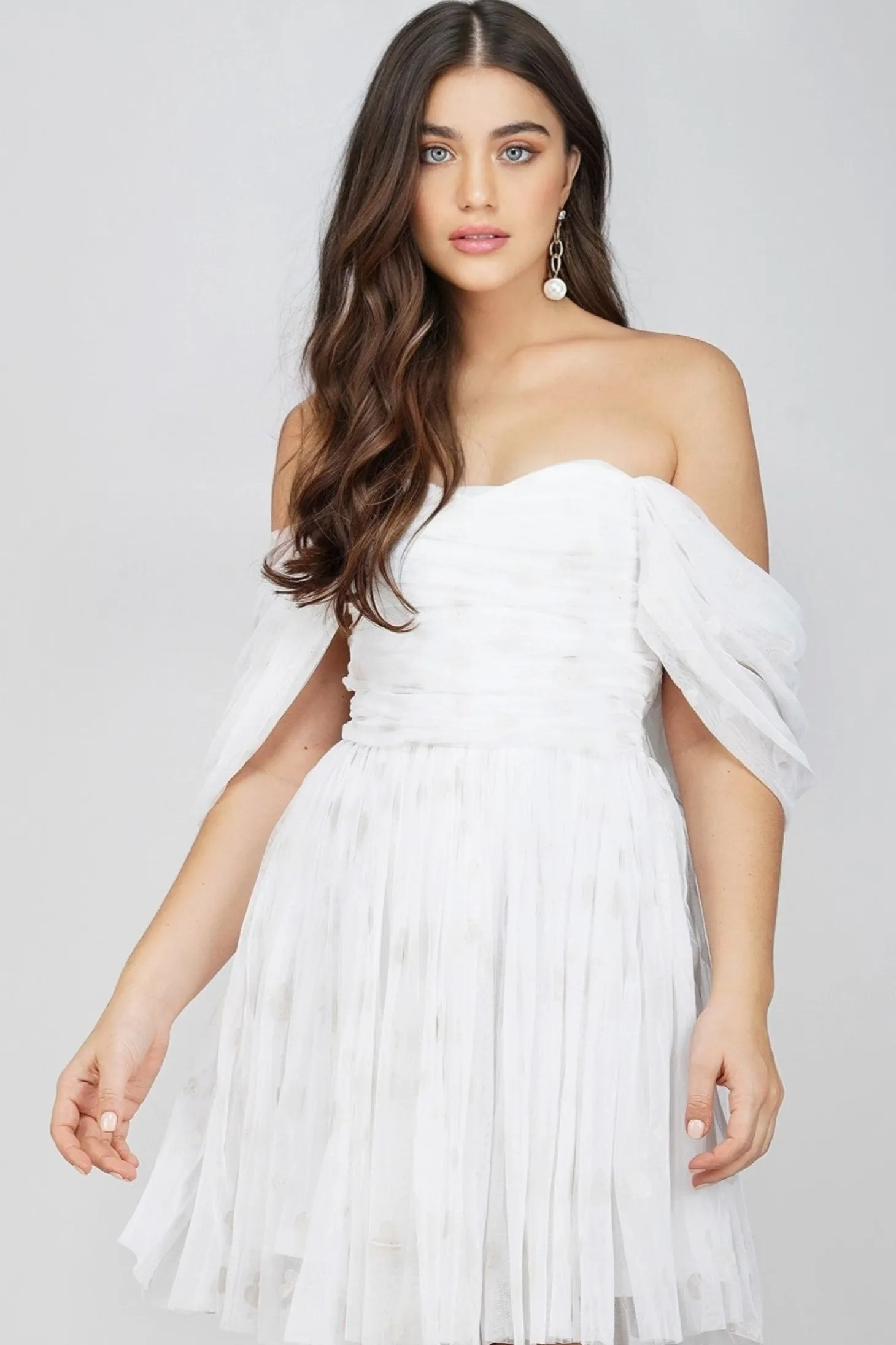 Sydney Ivory Polka Mini Dress