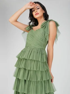 Sydney Mixed Floral Tulle Mini Dress