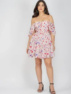 Sydney Rainbow Heart Mini Dress